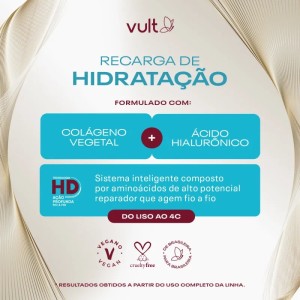 Kit Recarga de Hidratação Shampoo e Condicionador Vult Cabelos