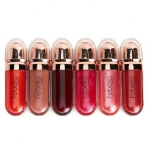 Kit 6 Gloss Labial Super Brilhante Grupo B Febella
