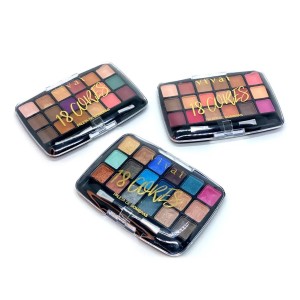 Kit 3 Paleta de Sombras Estojo 18 Cores Vivai