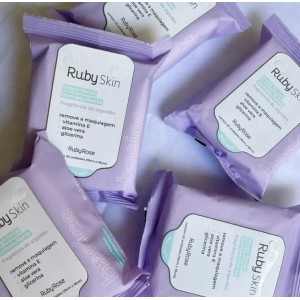 Box 12 Lenço Demaquilante Ruby Skin Ruby Rose