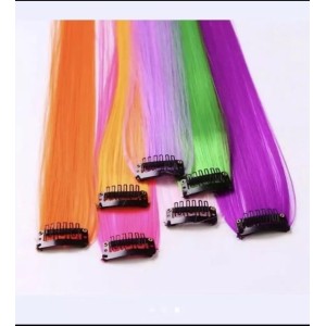 Kit 12 Tic Tac Mechas Coloridas para Cabelo Extensão