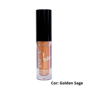 Delineador Glitter Shine 2 - Golden Sage Ruby Rose