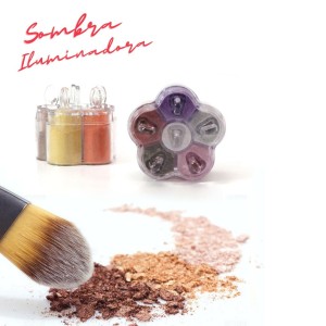 Sombra Iluminadora Pigmento c/ Aplicador Cor A Sarah's Beauty c/ 6 cores