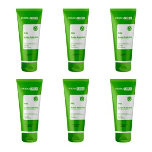 Box 6 Gel Antioleosidade Dermachem c/ ácido salicílico 100 G