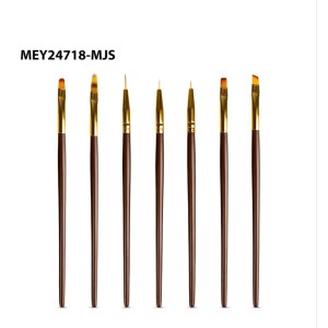 Kit 7 Pincel para Desing de Unhas Artísticas