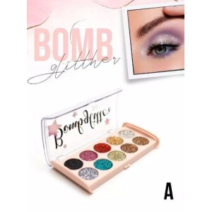 Paleta de Sombra Glitter Cor A BombGlitter Febella