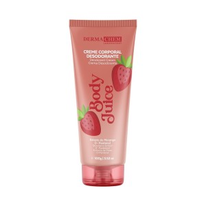 Creme Corporal Desodorante Morango Body Juice Dermachem 100 G