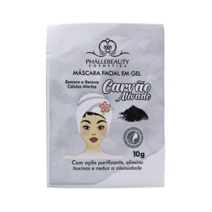 Máscara Facial Carvão Ativado Phállebeauty 10 ml