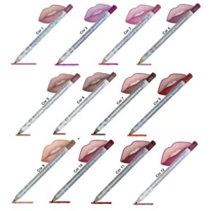 Kit 12 Lápis para Contorno Labial Dapop Colors
