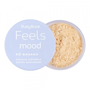 Kit 12 Pó Banana Feels Efeito Aveludado e Mood Ultrafino Ruby Rose