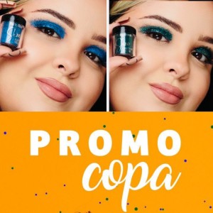 Kit 2 Glitter Especial Copa do Mundo Brasil