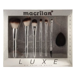 Pincel Kit Macrilan Luxe c/ 6 Premium Brush ED002
