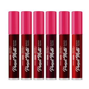 Kit 6 Batom Líquido Perfect Matte Red Dermachem