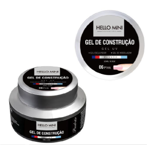 Gel UV de Construção Hello Mini Padrão - 6 Pink
