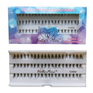 Cilios Postiços em Tufinho 10mm Hello Mini c/60