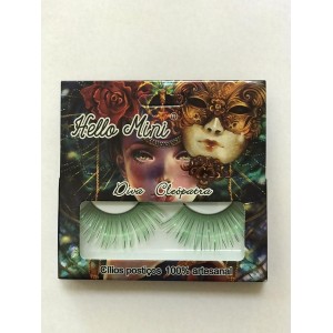 Cílios Postiços Artesanais Hello Mini - Verde