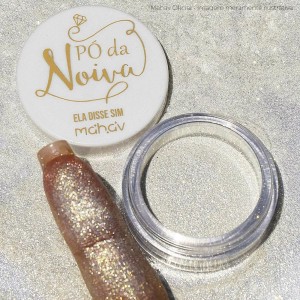 Pó da Noiva Mahav Ela disse sim