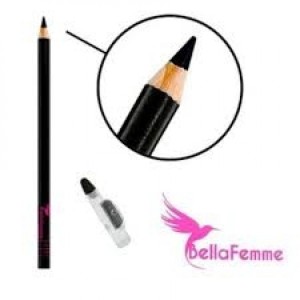 Lápis de Olhos Preto com Apontador Bella Femme BF10003