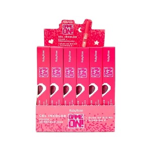 Box 24 Gel Incolor Cílios + Sobrancelha Game On Ruby Rose