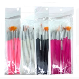 Kit 15 Pincel Para Unhas Artísticas