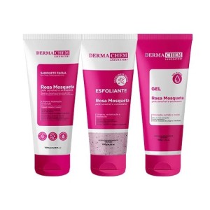 Kit 3 Rosa Mosqueta Hidratação Intensa Peles Secas Dermachem