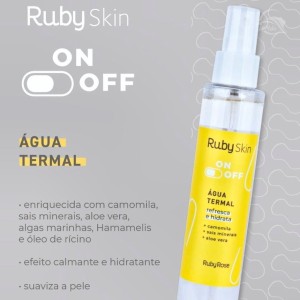 Kit 6 Água Termal On Off Ruby Rose 120 ml