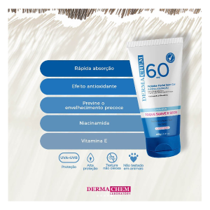 Kit 2 Protetor Solar FPS 30 e FPS 60 Sun Dermachem