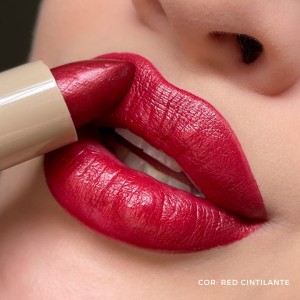 Batom Cintilante Dia a Dia Red Shine Mahav